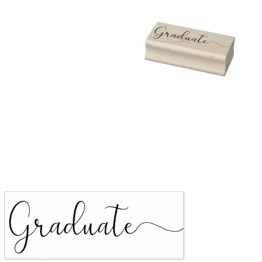 Afstuderen Rubberstempel (Gestempeld)