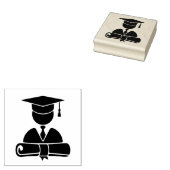 Afstuderen Rubberstempel (Gestempeld)
