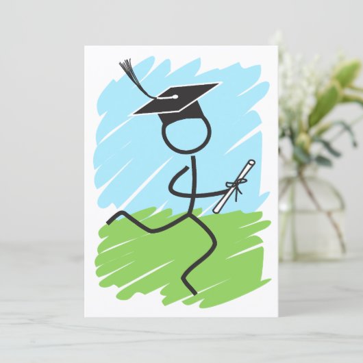 Afstuderen Runner © Party Cross Country Track Kaart (Staand voorkant)