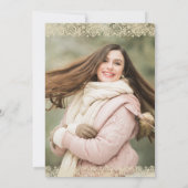 Afstuderen Rustic Country Wood en Lace Two Foto Kaart (Achterkant)