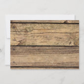 Afstuderen Rustic Country Wood One Photo AFSTUDEER Kaart (Achterkant)