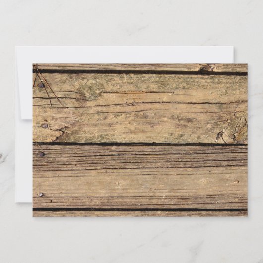 Afstuderen Rustic Country Wood One Photo AFSTUDEER Kaart (Achterkant)