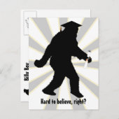 Afstuderen Sasquatch Aankondigingskaart (Voorkant / Achterkant)