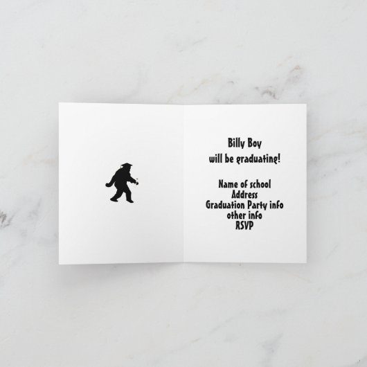 Afstuderen Sasquatch Kaart (Binnen)