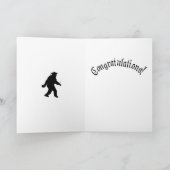 Afstuderen Sasquatch met Afstudeerder Pet Kaart (Binnen)