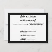 Afstuderen Sasquatch met Afstudeerder Pet Kaart (Achterkant)