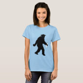 Afstuderen Sasquatch met Afstudeerder Pet T-shirt (Voorkant volledig)