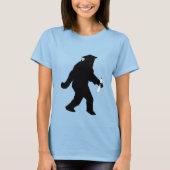Afstuderen Sasquatch met Afstudeerder Pet T-shirt (Voorkant)