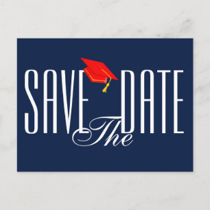 Afstuderen Save the Date Briefkaart Uitnodiging