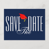 Afstuderen Save the Date Briefkaart Uitnodiging (Voorkant)