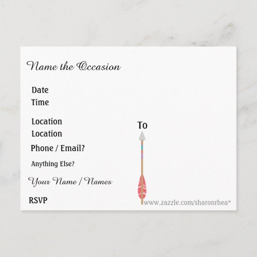 Afstuderen Save the Date Briefkaart Uitnodiging (Achterkant)