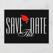 Afstuderen Save the Date Briefkaart Uitnodiging (Voorkant)