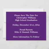 Afstuderen Save the Date Gold Afstudeerder Pet Paa (Achterkant)