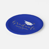 Afstuderen Schattige Gouden Glitter Calligrafie Af Papieren Bordje (Gekanteld)