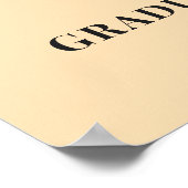 Afstuderen Schattigee Golden Retriever Dog Welkoms Poster (Hoek)