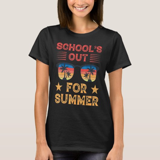 Afstuderen scholen voor zomerse studenten t-shirt (Voorkant)