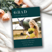 Afstuderen Schone foto's met flesje Groen Minimale Kaart