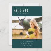 Afstuderen Schone foto's met flesje Groen Minimale Kaart (Voorkant)