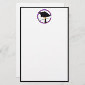 Afstuderen School Colors Paars en Gold Briefpapier (Voorkant / Achterkant)