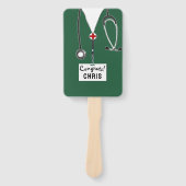 Afstuderen school of verpleegschool handwaaier (Voorkant)