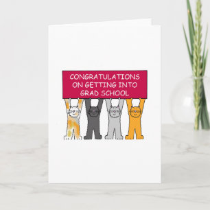 Afstuderen schoolacceptatie gefeliciteerd kaart
