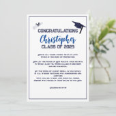 Afstuderen Schrift Gefeliciteerd Wenskaart Kaart (Staand voorkant)