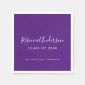 Afstuderen Scrip Klasse van 2025 Graduation Party Servet (Voorkant)