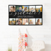 Afstuderen Script 10 Photo Collage Zwart Afstudere Spandoek (Insitu)