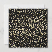 Afstuderen Script 4 Photo Black Gold Confetti (Achterkant)