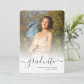 Afstuderen Script Afstudeerder Foto's Aankondiging (Staand voorkant)