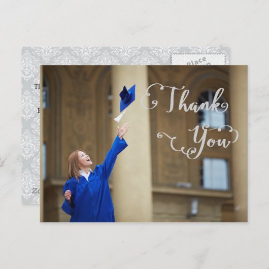 Afstuderen Script - Bedankt Briefkaart (Voorkant / Achterkant)