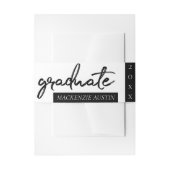 Afstuderen script | Classic Keepsake met Jaar Uitnodigingen Wikkel (Voorkant Voorbeeld)