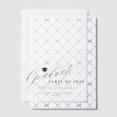 Afstuderen script Elegant afstuderen Overlay Vellum Uitnodigingen (Offset (Uitnodiging))