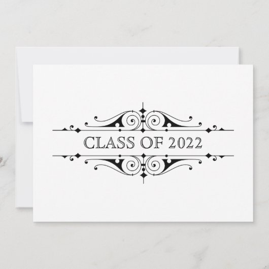 Afstuderen Script Feather Quill Kaart (Achterkant)