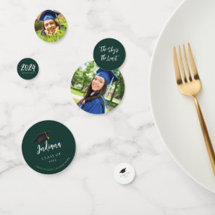 Afstuderen Script Foto Groen Afstudeerder 2024 Fee Confetti