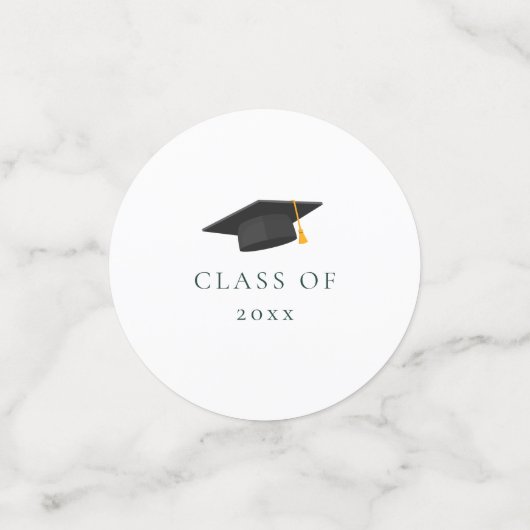 Afstuderen Script Foto Groen Afstudeerder 2024 Fee Confetti (Kleine voorkant)