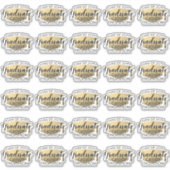 Afstuderen Script Modern Black en Gold Stickers (Voorkant)