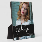 Afstuderen Script Moderne Eenvoudige aangepaste fo Fotoplaat (Zijkant)