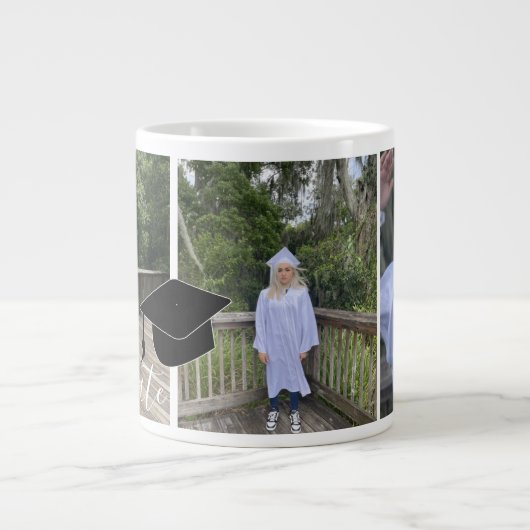 Afstuderen Script Pet voor foto's Grote Koffiekop (Voorkant)