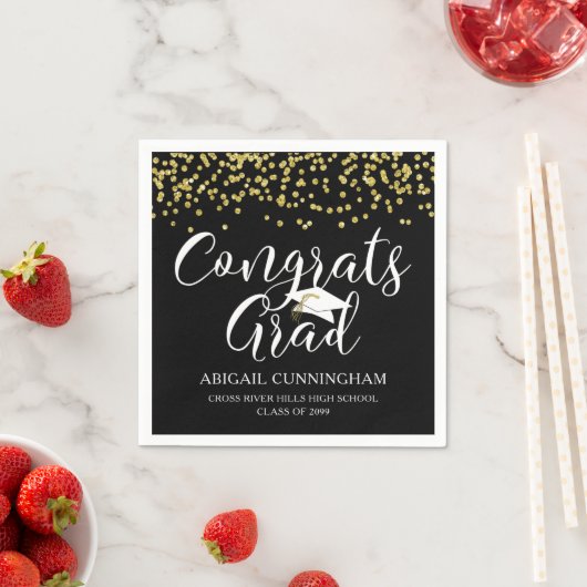 Afstuderen Script Typography CONGRATS AFSTUDEERDER Servet (Insitu)