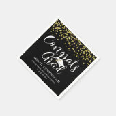 Afstuderen Script Typography CONGRATS AFSTUDEERDER Servet (Hoek)