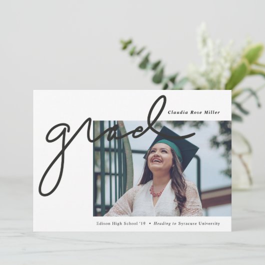 Afstuderen Scripted Afstudeerder Aankondiging (Staand voorkant)