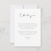 Afstuderen Scripted Snapshot Foto Bedankkaart (Achterkant)