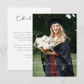 Afstuderen Scripted Snapshot Foto Bedankkaart (Voorkant / Achterkant)