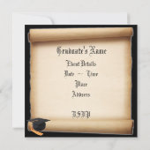 Afstuderen Scroll sjabloon Kaart (Achterkant)