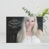 Afstuderen Seal Foto Afstuderen Aankondiging (Staand voorkant)