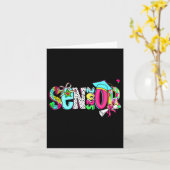 Afstuderen Senior 2025 Retro CL van 2025 Coquette Kaart (Gele Bloem)