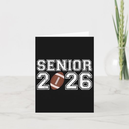 Afstuderen Senior CL van 2026 Afstuderen American  Kaart (Voorkant)