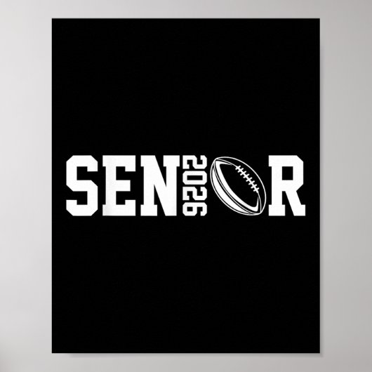 Afstuderen Senior CL van 2026 Afstuderen American  Poster (Voorkant)