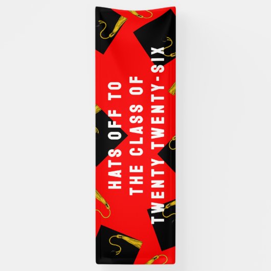 Afstuderen Senior Class 2025 Spandoek (Verticaal)